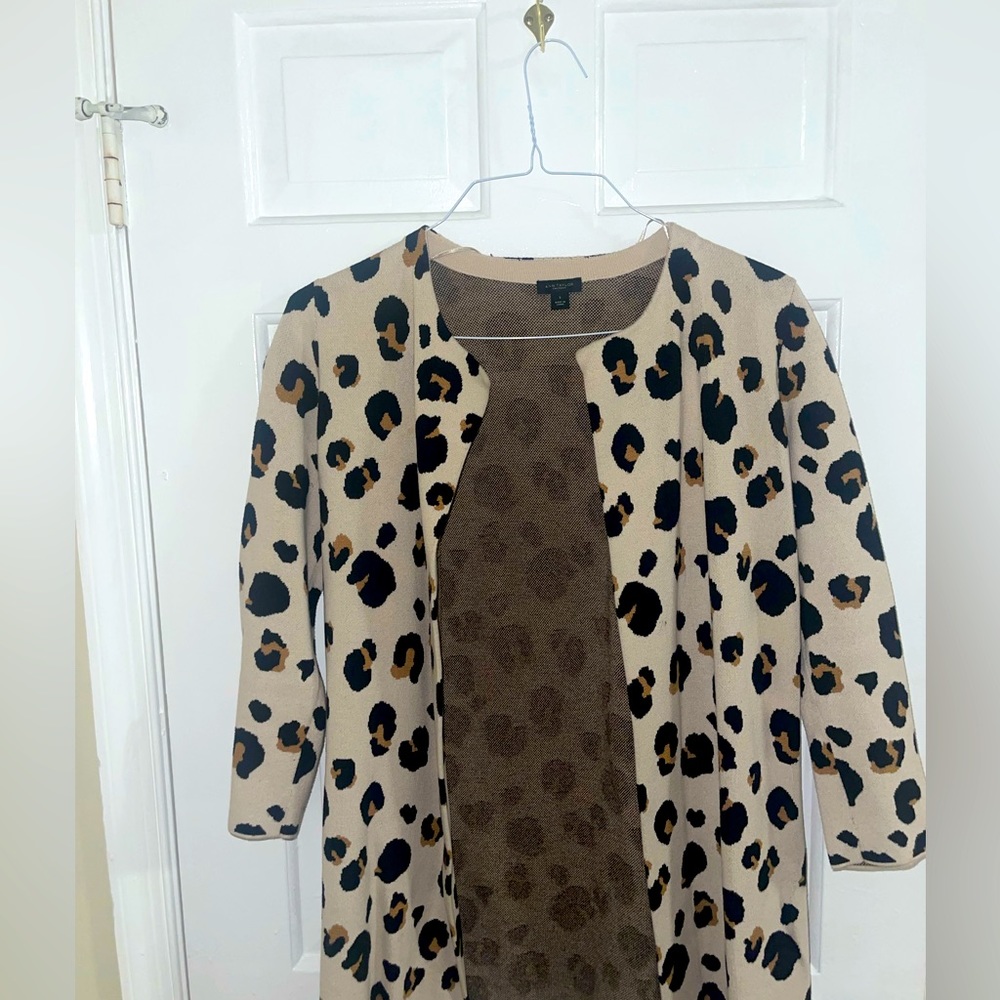 Ann Taylor Jacket leopard Print